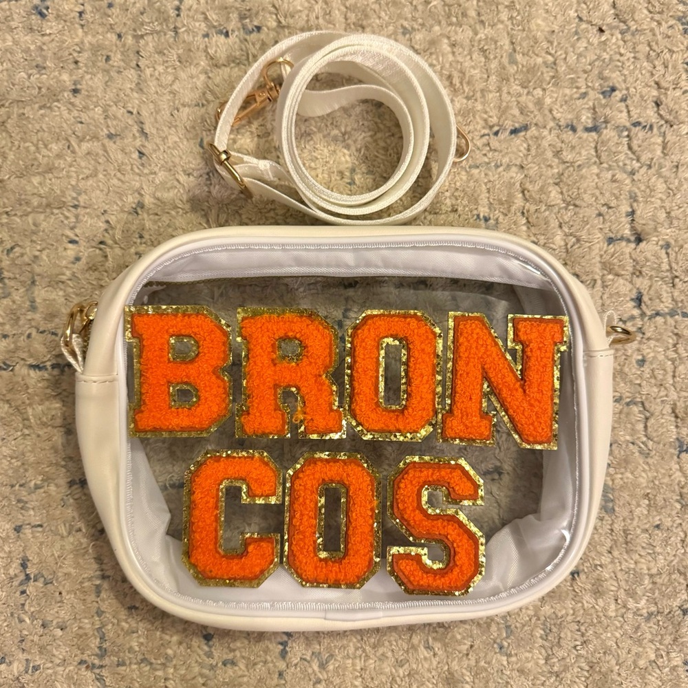 Clear crossbody stadium bag